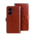 For Xiaomi Redmi 13C idewei Crazy Horse Texture Leather Phone Case(Brown)