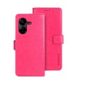 For Xiaomi Redmi 13C idewei Crazy Horse Texture Leather Phone Case(Rose Red)
