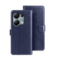 For Xiaomi Redmi Note 13 Pro 4G idewei Crazy Horse Texture Leather Phone Case(Blue)