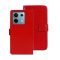For Xiaomi Redmi Note 13 Pro 5G idewei Crazy Horse Texture Leather Phone Case(Red)