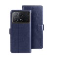 For Xiaomi Poco X6 Pro 5G idewei Crazy Horse Texture Leather Phone Case(Blue)