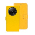 For Xiaomi Redmi A3 4G idewei Crazy Horse Texture Leather Phone Case(Yellow)