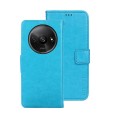For Xiaomi Redmi A3 4G idewei Crazy Horse Texture Leather Phone Case(Sky Blue)