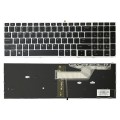 For HP ProBook 650 G4 Silver Frame US Version Laptop Backlight Keyboard