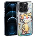For iPhone 12 Pro Max Animal Pattern Oil Painting Series PC + TPU Phone Case(Colorful Tiger)