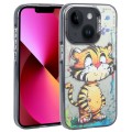 For iPhone 13 Animal Pattern Oil Painting Series PC + TPU Phone Case(Colorful Tiger)