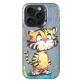 For iPhone 13 Pro Max Animal Pattern Oil Painting Series PC + TPU Phone Case(Colorful Tiger)