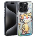 For iPhone 15 Pro Max Animal Pattern Oil Painting Series PC + TPU Phone Case(Colorful Tiger)