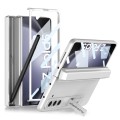 For Samsung Galaxy Z Fold5 GKK Magnetic Full Coverage Phone Flip Case with Pen Box(Silver)