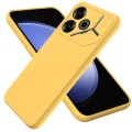 For Tecno Pova 6 Pure Color Liquid Silicone Shockproof Phone Case(Yellow)