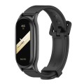 For Xiaomi Mi Band 8 Mijobs Plus Case Silicone Watch Band(Black)