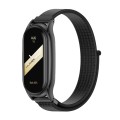 For Xiaomi Mi Band 8 Mijobs Plus Case Breathable Nylon Loop Watch Band(Black)