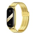 For Xiaomi Mi Band 8 Mijobs Plus Case Metal Watch Band(Gold)