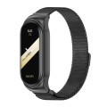 For Xiaomi Mi Band 8 Mijobs CS Case Milan Magnetic Stainless Steel Watch Band(Black)
