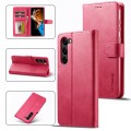 For Samsung Galaxy S24 5G LC.IMEEKE Calf Texture Leather Phone Case(Red)