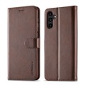 For Samsung Galaxy A35 5G LC.IMEEKE Calf Texture Leather Phone Case(Coffee)