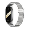 For Xiaomi Mi Band 8 Mijobs Plus Case Milan Buckle Metal Watch Band(Silver)
