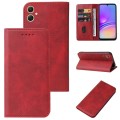 For Samsung Galaxy A05 Magnetic Closure Leather Phone Case(Red)