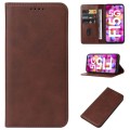For Samsung Galaxy F15 Magnetic Closure Leather Phone Case(Brown)