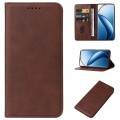 For Realme 12 Pro / 12 Pro+ Magnetic Closure Leather Phone Case(Brown)
