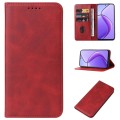 For Realme 12 5G Magnetic Closure Leather Phone Case(Red)