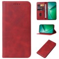 For Realme 12+ Magnetic Closure Leather Phone Case(Red)