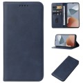 For ZTE Blade A54 Magnetic Closure Leather Phone Case(Blue)