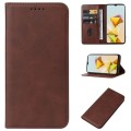 For ZTE Blade A73 5G Magnetic Closure Leather Phone Case(Brown)