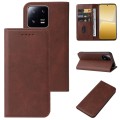 For Xiaomi 13T / 13T Pro Magnetic Closure Leather Phone Case(Brown)