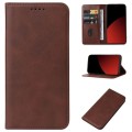 For Xiaomi Civi 4 Pro Magnetic Closure Leather Phone Case(Brown)
