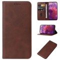 For Motorola Moto G24 Magnetic Closure Leather Phone Case(Brown)