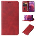 For Motorola Moto G24 Magnetic Closure Leather Phone Case(Red)