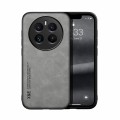 For Realme 12 Pro / 12 Pro+ Skin Feel Magnetic Leather Back Phone Case(Light Grey)