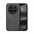 For Realme 12 Pro / 12 Pro+ Skin Feel Magnetic Leather Back Phone Case(Dark Grey)