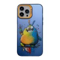 For iPhone 15 Pro Max Cute Animal Pattern Series PC + TPU Phone Case(Totoro)