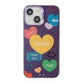For iPhone 15 Plus Cute Animal Pattern Series PC + TPU Phone Case(Love)