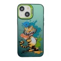 For iPhone 15 Plus Cute Animal Pattern Series PC + TPU Phone Case(Tiger)