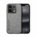 For Xiaomi Redmi Note 13 Pro 5G Skin Feel Magnetic Leather Back Phone Case(Light Grey)
