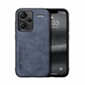 For Xiaomi Redmi Note 13 Pro+ 5G Skin Feel Magnetic Leather Back Phone Case(Blue)
