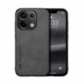 For Xiaomi Redmi Note 13 Pro 4G Skin Feel Magnetic Leather Back Phone Case(Dark Grey)