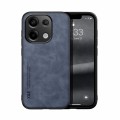 For Xiaomi Redmi Note 13 Pro 4G Skin Feel Magnetic Leather Back Phone Case(Blue)