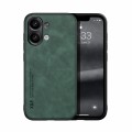 For Xiaomi Redmi Note 13 4G Skin Feel Magnetic Leather Back Phone Case(Green)