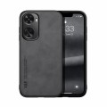 For Huawei nova 11 SE Skin Feel Magnetic Leather Back Phone Case(Dark Grey)