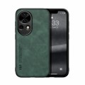 For Huawei nova 12 Pro Skin Feel Magnetic Leather Back Phone Case(Green)