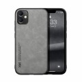 For Samsung Galaxy A05 Skin Feel Magnetic Leather Back Phone Case(Light Grey)