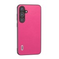 For Samsung Galaxy S24 5G ABEEL Arashi Texture PU Phone Case(Rose Red)
