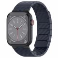 For Apple Watch Series 3 42mm Carbon Fiber Magnetic Loop Watch Band(Midnight Blue)