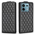 For Xiaomi Redmi Note 13 Pro 4G Global Diamond Lattice Vertical Flip Leather Phone Case(Black)