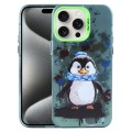 For iPhone 15 Pro Max Animal Pattern PC Phone Case(Penguin)