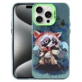 For iPhone 15 Pro Max Animal Pattern PC Phone Case(Raccoon)